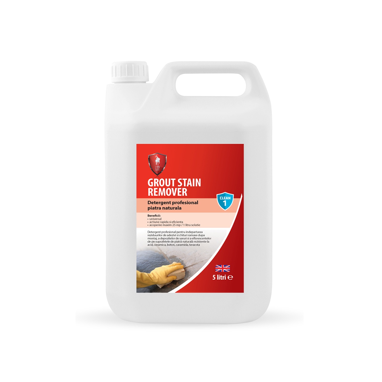 LTP Grout Stain Remover 5L Stone detergent (removes grout, glue or
