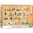 Puzzle Eurographics - Yoga ist eine Familienaktivität, 500 Teile XXL