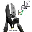 Cesoia per rami, tipo a incudine, Teflon, acciaio giapponese SK5, 76 cm, Esclusiva Richmann