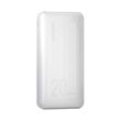 Acumulator extern Dudao 20000 mAh, Incarcare rapida 3.0, 20W, 2x USB / USB Type C Alb