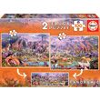 Puzzle Educa - Animali Selvatici, 2x100 pezzi