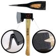 Ascia da falegname, manico in legno, 700 g, 42 cm, Strend Pro