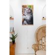 Pannello radiante elettrico decorativo TRIO, riscaldamento a infrarossi 430W, modello kitty, 100 x 57 cm