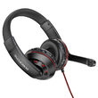 Borofone BO102 Gaming Over-Ear-Kopfhörer mit Mikrofon, 3,5-mm-Klinke, Rot