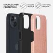 Burga iPhone 14 Plus Dual Layer Pink Croco case