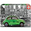 Puzzle Educa - Auto ad Amsterdam, 1000 pezzi in bianco e nero, colla inclusa