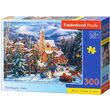 Puzzel Castorland - Sleeën naar de stad, 300 stukjes