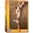 Puzzle Eurographics - The mother Giraffe and her giraffe, 1000 pieces