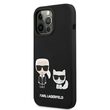iPhone 13 Pro case Karl Lagerfeld Silicone Karl & Choupette Black