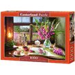 Puzzle Stillleben mit violetten Löwenmäulchen, 1000 Teile