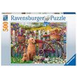 Puzzle Ravensburger - Cani carini in giardino, 500 pezzi