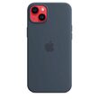 Original iPhone 14 Plus Apple Silicone Case, MagSafe, Storm Blue