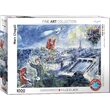 Puzzle Eurographics - Marc Chagall : Le Bouquet de Paris, 1000 pièces