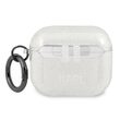 Funda Airpods 3 Karl Lagerfeld Glitter Karl's Head Plata