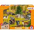 Puzzle 150 pezzi - Wild Life: Dove vivono i procioni