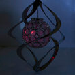 Solar garden lamp, 1 multicolored LED, 16 cm, Acamar