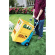 Supporto sacco immondizia con ruote per giardino, carrello trasporto navetta max 50 kg 120 l