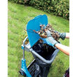 Supporto sacco immondizia con ruote per giardino, carrello trasporto navetta max 50 kg 120 l