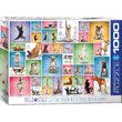 Puzzle Eurographics - Yoga Dogs, 1000 Teile