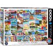 Puzzle Eurographics - Plages Globetrotter, 1000 pièces