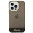 Husa iPhone 14 Pro Guess Camera Outline Translucent Negru