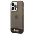 Husa iPhone 14 Pro Guess Camera Outline Translucent Negru