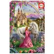 Puzzle Educa - Fée et Licorne, 500 pièces, colle incluse