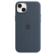 Original iPhone 14 Plus Apple Silicone Case, MagSafe, Storm Blue