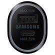 Incarcator Original Auto Dual Port USB si Type-C 40W Samsung Negru