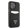 Custodia Guess Saffiano Doppia Scheda per iPhone 13 Pro Nera