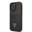 Custodia Guess Saffiano Doppia Scheda per iPhone 13 Pro Nera