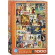 Puzzle Eurographics - Vintage Fahrradposter, 1000 Teile