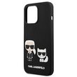 iPhone 13 Pro case Karl Lagerfeld Silicone Karl & Choupette Black