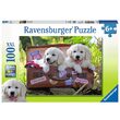 Puzzle Ravensburger - Cuccioli in viaggio, 100 pezzi XXL
