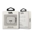 Funda Airpods 3 Karl Lagerfeld Glitter Karl's Head Plata