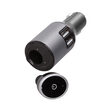 Xenic Black Bluetooth-Headset (mit Dual-USB-Autoladegerät max. 2,1 A und Magnetsteckplatz für
