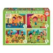 Puzzle Educa - Multi 4 Junior Sports, 20/40/60/80 Teile