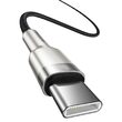 Cavo Type-C a Type-C Baseus Cafule Series Metallo 100W Nero (1m, treccia di nylon)