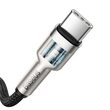 Cavo Type-C a Type-C Baseus Cafule Series Metallo 100W Nero (1m, treccia di nylon)