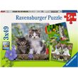 Puzzle Ravensburger - Kätzchen, 3x49 Teile