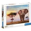 Puzzle 500 Teile Clementoni - Afrikanischer Sonnenuntergang