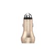 Incarcator Auto Qualcomm 3.0 3A Devia Hammer Dual USB Champagne Gold