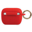 Funda Airpods Pro Guess Silicona Glitter Rojo
