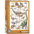 Puzzle Eurographics - Dinosaures du Jurassique, 1000 pièces