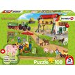 Puzzle 100 Teile – Farm World: Bauernhof und Markt