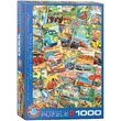 Puzzle 1000 Teile - Vintage Reisecollage