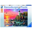 Puzzle Ravensburger - Leuchtturm bei Sonnenuntergang, 500 Teile