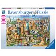Puzzle Ravensburger - Wahrzeichen der Welt, 1000 Teile