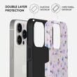 Husa iPhone 14 Pro Burga Dual Layer Wildflower