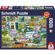 Puzzle 1000 piese - Travel Stickers